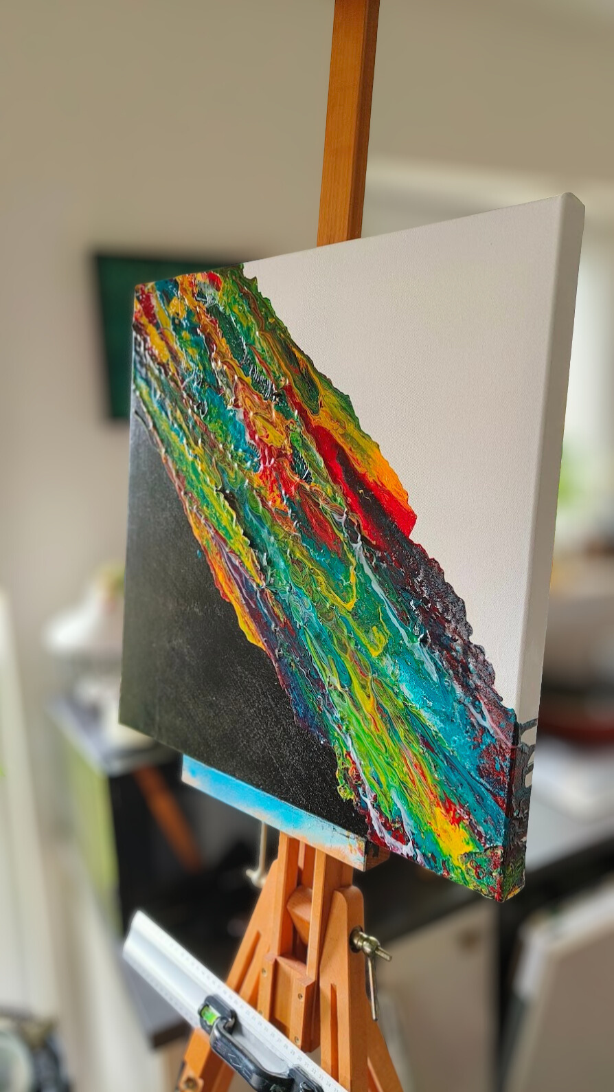 Acrylic Painting Spectrum by James Gale side view