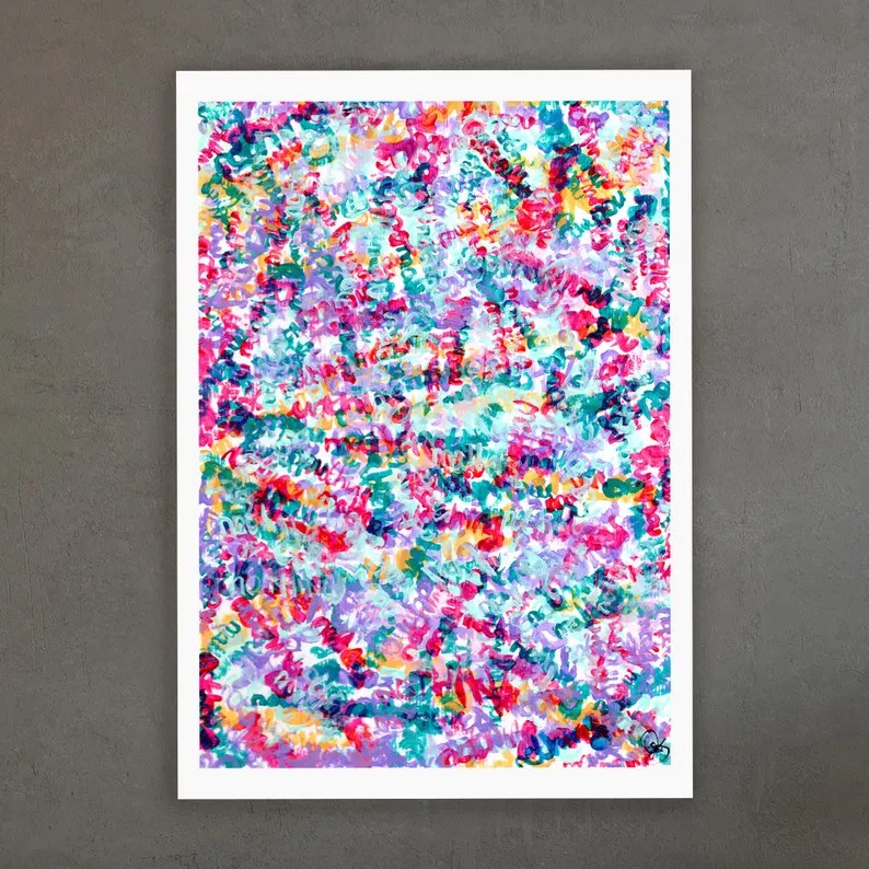 Acrylic Painting – Nothing Matter, Do I Mock-up