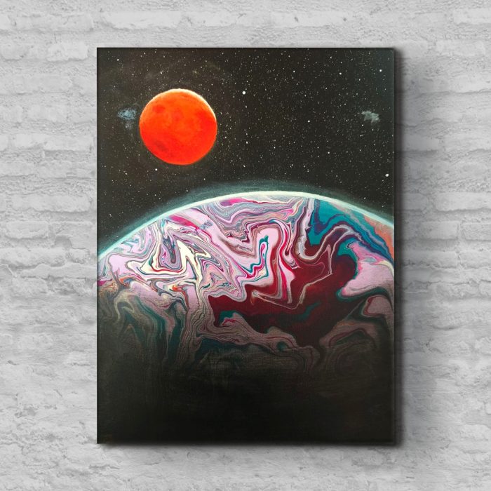 Dreams of Velora, acrylic painting by James Gale